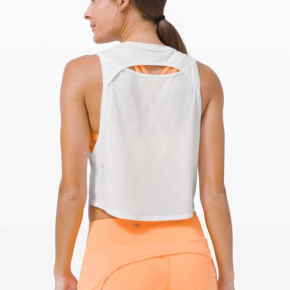 NWT Lululemon Cut Back Crop Tank SeaWheeze *Limited Edition* - Picture 2 of 9